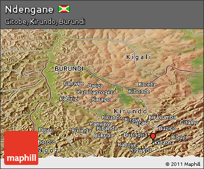 Satellite Panoramic Map of Ndengane