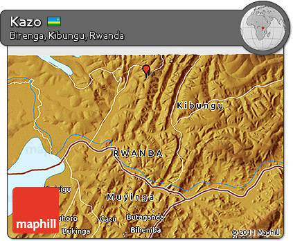Physical 3D Map of Kazo