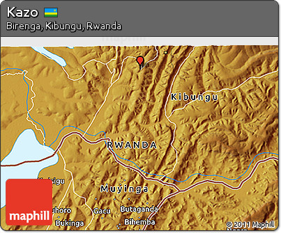 Physical 3D Map of Kazo