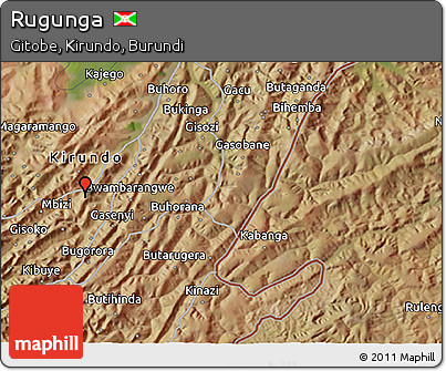 Satellite 3D Map of Rugunga