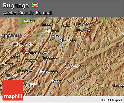 Satellite 3D Map of Rugunga