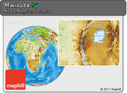 Physical Location Map of Mwivuza