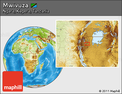 Physical Location Map of Mwivuza