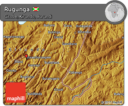 Physical Map of Rugunga
