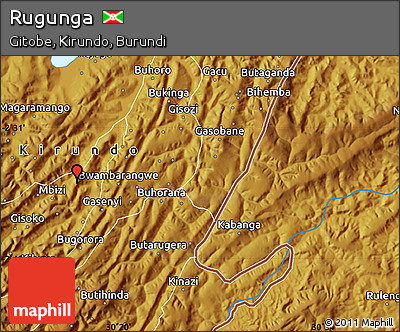 Physical Map of Rugunga