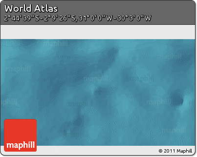 Satellite 3D Map of the Area around 2° 27' 3" S, 30° 31' 29" W