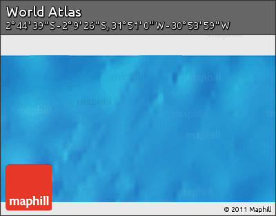 Physical 3D Map of the Area around 2° 27' 3" S, 31° 22' 30" W