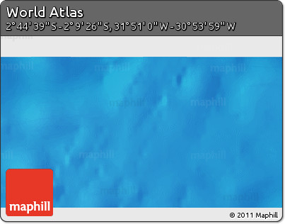 Physical 3D Map of the Area around 2° 27' 3" S, 31° 22' 30" W