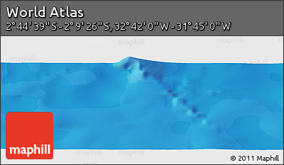 Political Panoramic Map of the Area around 2° 27' 3" S, 32° 13' 30" W