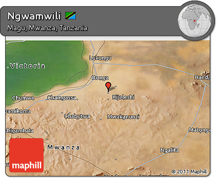 Satellite 3D Map of Ngwamwili