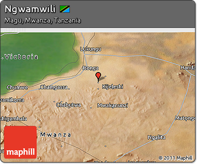 Satellite 3D Map of Ngwamwili