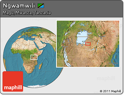 Satellite Location Map of Ngwamwili