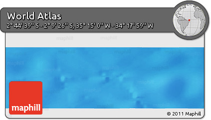 Physical Panoramic Map of the Area around 2° 27' 3" S, 34° 46' 29" W