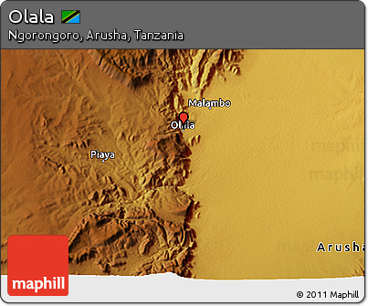 Physical 3D Map of Olala