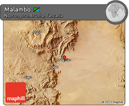 Satellite 3D Map of Malambo