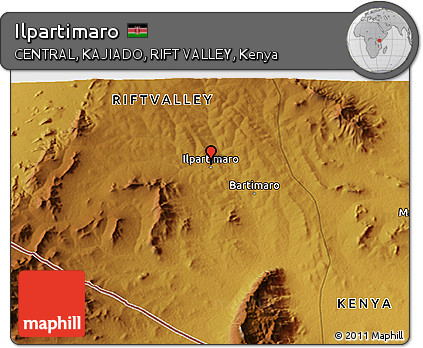 Physical 3D Map of Ilpartimaro