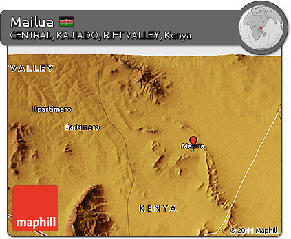 Physical 3D Map of Mailua