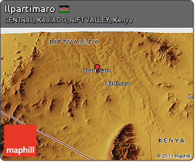 Physical 3D Map of Ilpartimaro