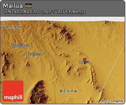 Physical 3D Map of Mailua