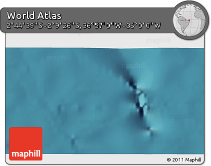 Satellite 3D Map of the Area around 2° 27' 3" S, 36° 28' 30" W