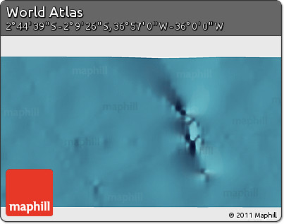 Satellite 3D Map of the Area around 2° 27' 3" S, 36° 28' 30" W