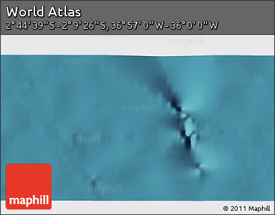 Satellite 3D Map of the Area around 2° 27' 3" S, 36° 28' 30" W