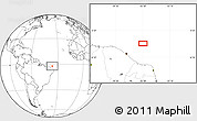 Blank Location Map of the area around 2° 27' 3" S, 36° 28' 30" W