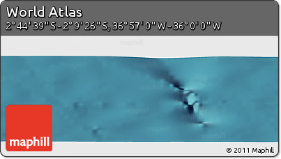Satellite Panoramic Map of the Area around 2° 27' 3" S, 36° 28' 30" W