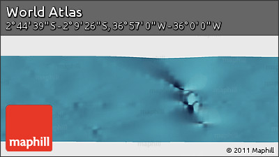 Satellite Panoramic Map of the Area around 2° 27' 3" S, 36° 28' 30" W
