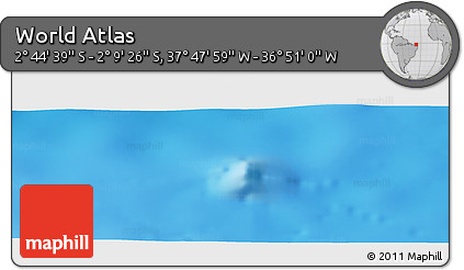 Physical Panoramic Map of the Area around 2° 27' 3" S, 37° 19' 30" W