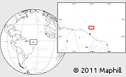 Blank Location Map of the area around 2° 27' 3" S, 38° 10' 29" W