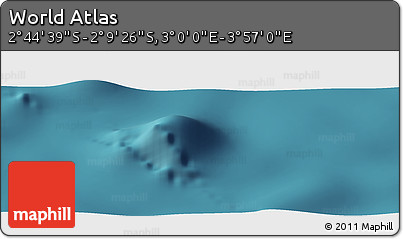 Satellite Panoramic Map of the Area around 2° 27' 3" S, 3° 28' 30" E