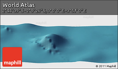 Satellite Panoramic Map of the Area around 2° 27' 3" S, 3° 28' 30" E