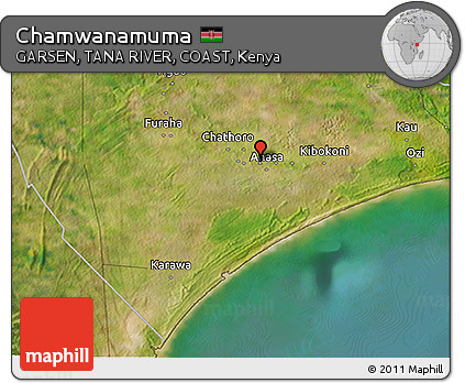 Satellite 3D Map of Chamwanamuma