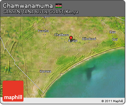 Satellite 3D Map of Chamwanamuma