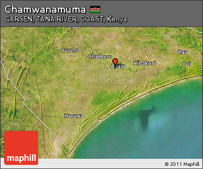 Satellite 3D Map of Chamwanamuma