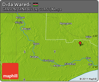 Physical Map of Dida Waredi