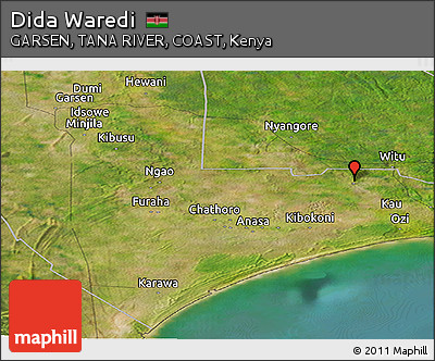 Satellite Panoramic Map of Dida Waredi