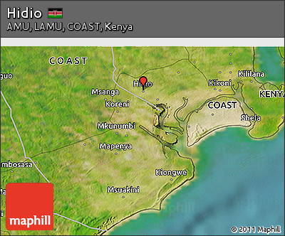 Satellite 3D Map of Hidio