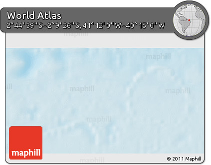Physical 3D Map of the Area around 2° 27' 3" S, 40° 43' 30" W