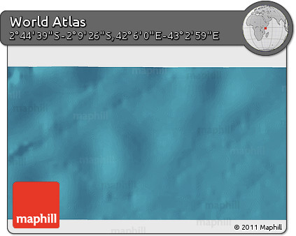 Satellite 3D Map of the Area around 2° 27' 3" S, 42° 34' 30" E