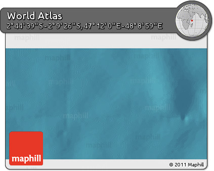 Satellite 3D Map of the Area around 2° 27' 3" S, 47° 40' 29" E