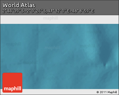Satellite 3D Map of the Area around 2° 27' 3" S, 47° 40' 29" E