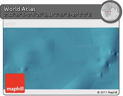Satellite 3D Map of the Area around 2° 27' 3" S, 48° 31' 29" E
