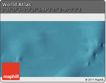 Satellite 3D Map of the Area around 2° 27' 3" S, 48° 31' 29" E
