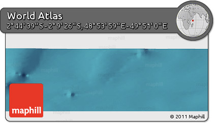 Satellite Panoramic Map of the Area around 2° 27' 3" S, 49° 22' 30" E
