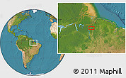 Satellite Location Map of the area around 2° 27' 3" S, 49° 13' 30" W