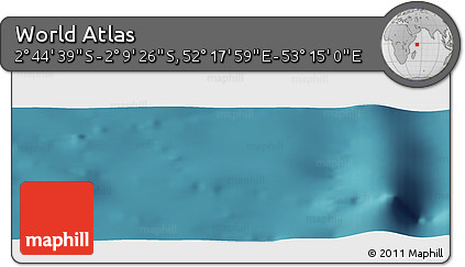 Satellite Panoramic Map of the Area around 2° 27' 3" S, 52° 46' 29" E