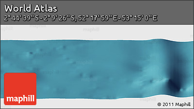 Satellite Panoramic Map of the Area around 2° 27' 3" S, 52° 46' 29" E
