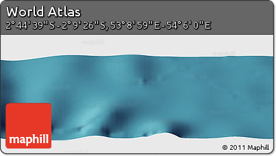 Satellite Panoramic Map of the Area around 2° 27' 3" S, 53° 37' 30" E